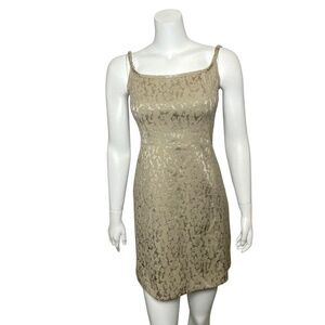 Vintage Y2K Campagnie Internationale Express Jacquard Mini Dress Womens Size 5/6
